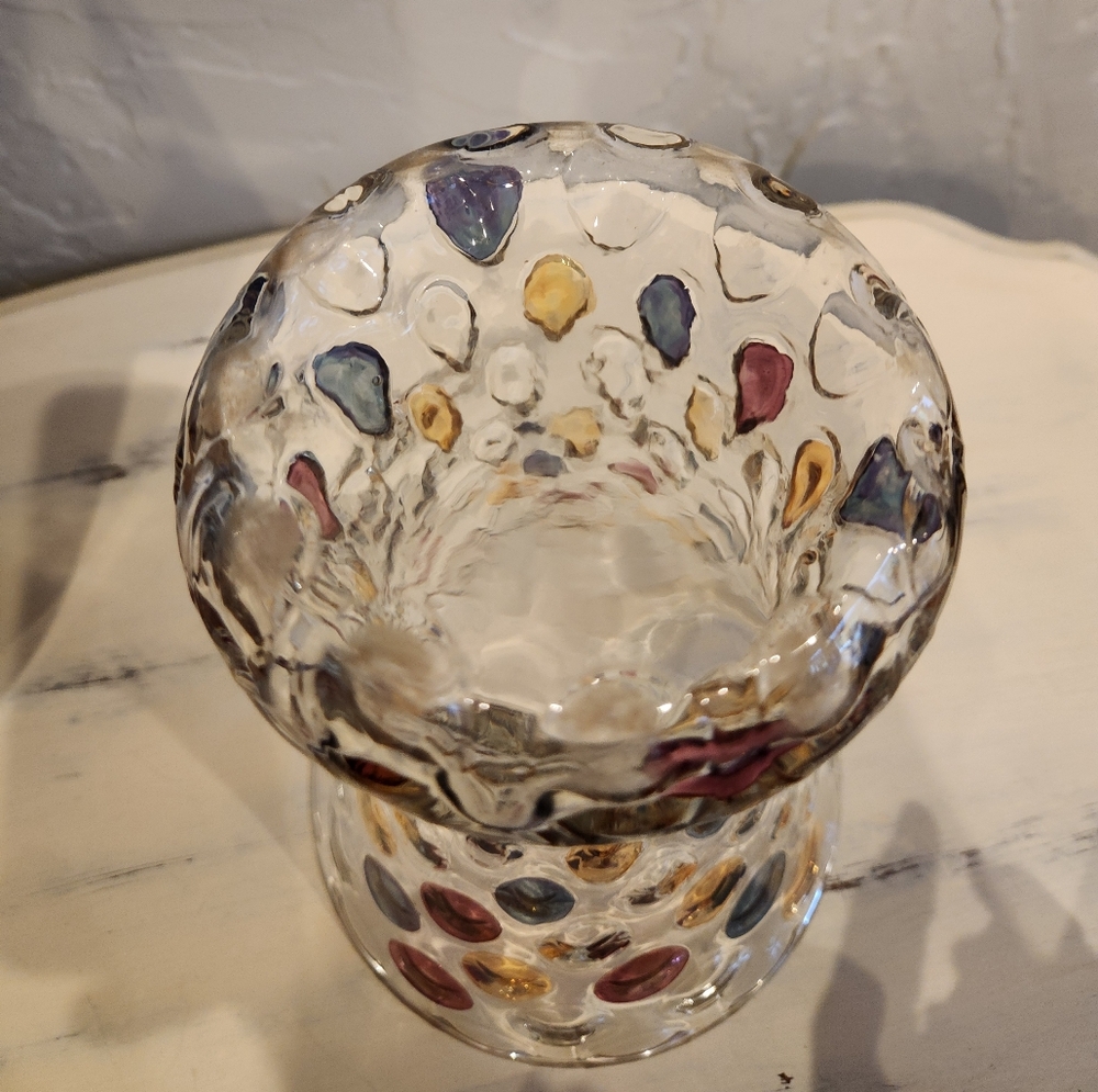 Vintage Borske Sklo Czech‎ Nemo Glass Vase by Max Kannegiesser Bright Color - Picture 4 of 5